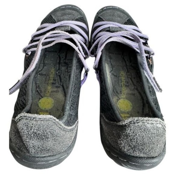 J-41 Jeep Adventure On Black Mesh Walking Shoes Comfort Slip On Women's Size 7M - Picture 6 of 11